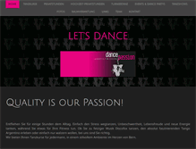 Tablet Screenshot of dance-passion.ch
